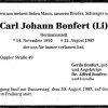 Bonfert Carl Julius 14.11.1895-1987 Todesanzeige